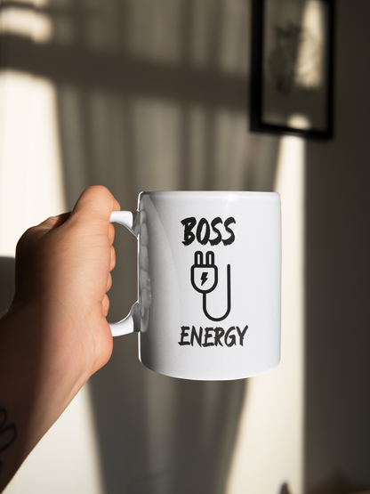 White Boss Energy Mug