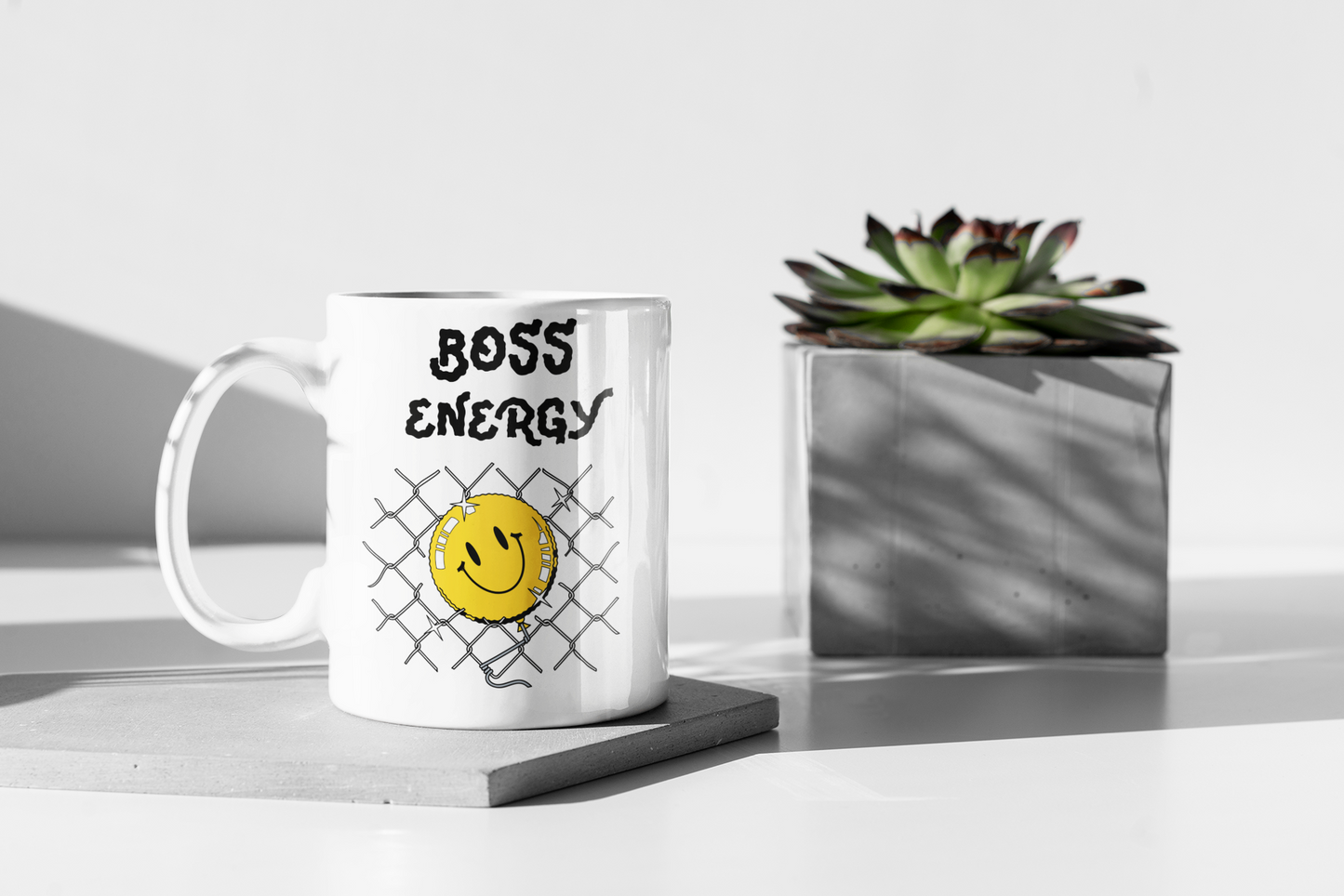 White Boss Energy Mug